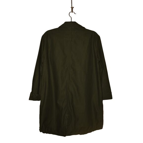 H&M NEW $50 Olive Green Utility Jacket Zip Front‎ Drawstring Hem US Size 2 - Picture 3 of 4